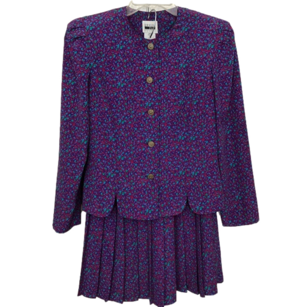 Vintage Leslie Fay Two-Piece Long Sleeve Skirt Set